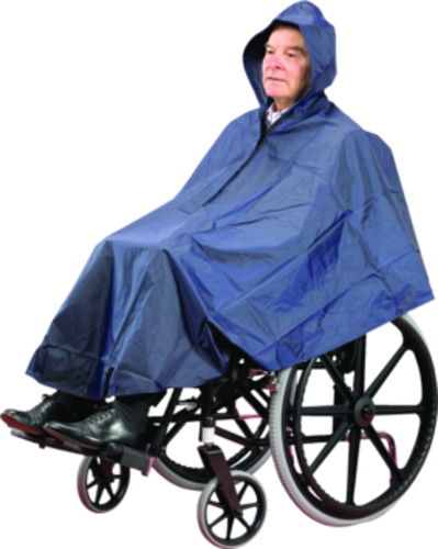 Poncho imperméable pour fauteuil roulant