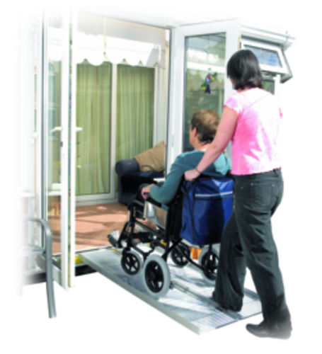 Large rampe télescopique