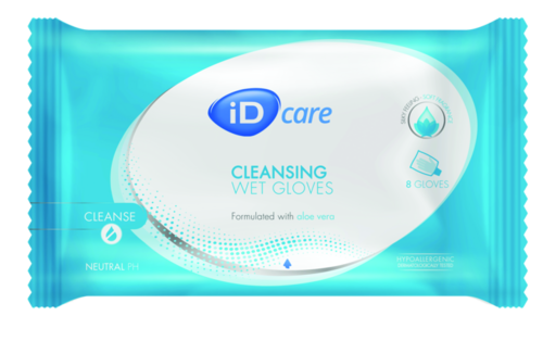 Gants de toilette humides