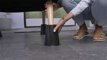 Jeu de 4 élévateurs de lit ECO