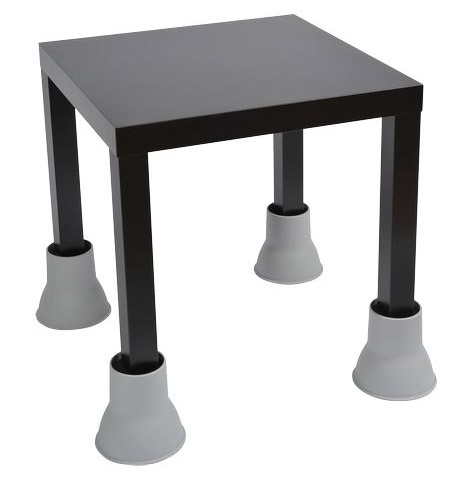 Jeu de 4 élévateurs de lit