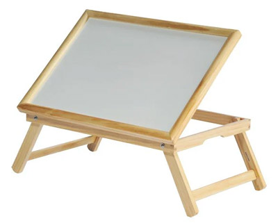 Tablette de lit inclinable