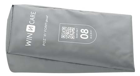 Coussins de positionnement déclive en fibre à effet mémoire Poz'in'form