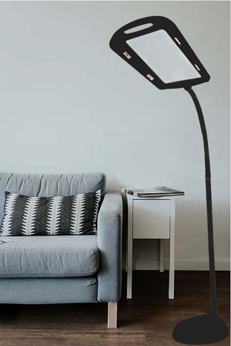 Maxi Loupe éclairante sur pied