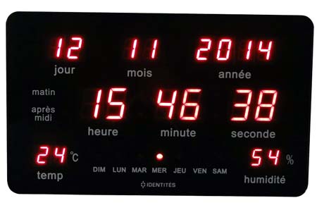 Horloge calendrier StimLed